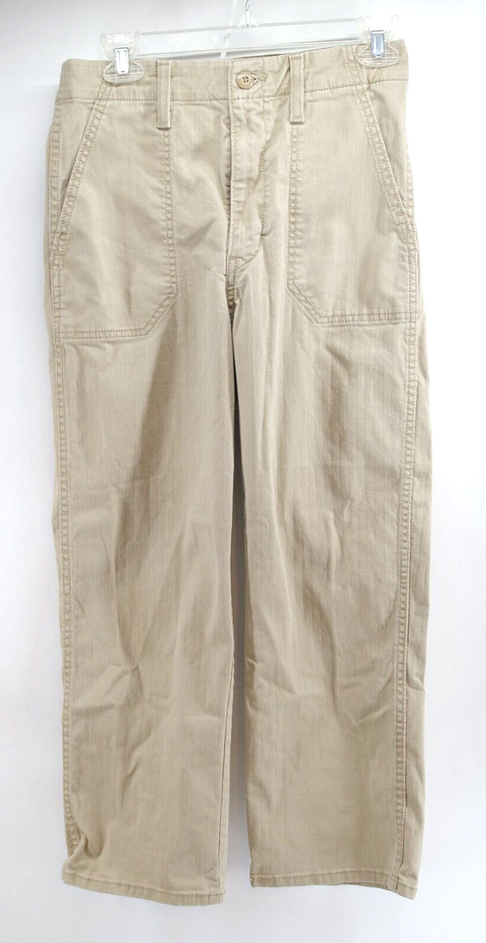 Levis Khaki Pants WOMENS Size 27x27 Straight Pants Classic‎ Trouser
